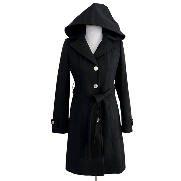 MICHAEL Michael Kors Jackets & Blazers - MICHAEL KORS Black Pea Coat